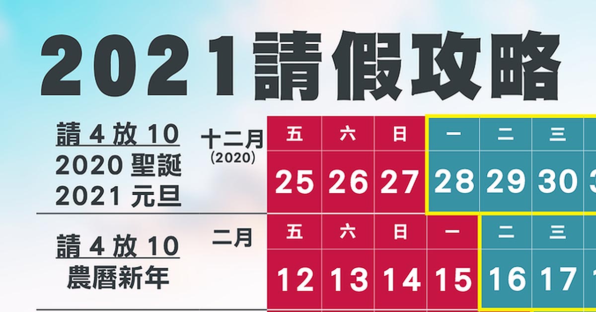 【資訊】2021 公眾假期 & 請假攻略懶人包（香港經濟日報） – GetJetso 香港著數優惠網